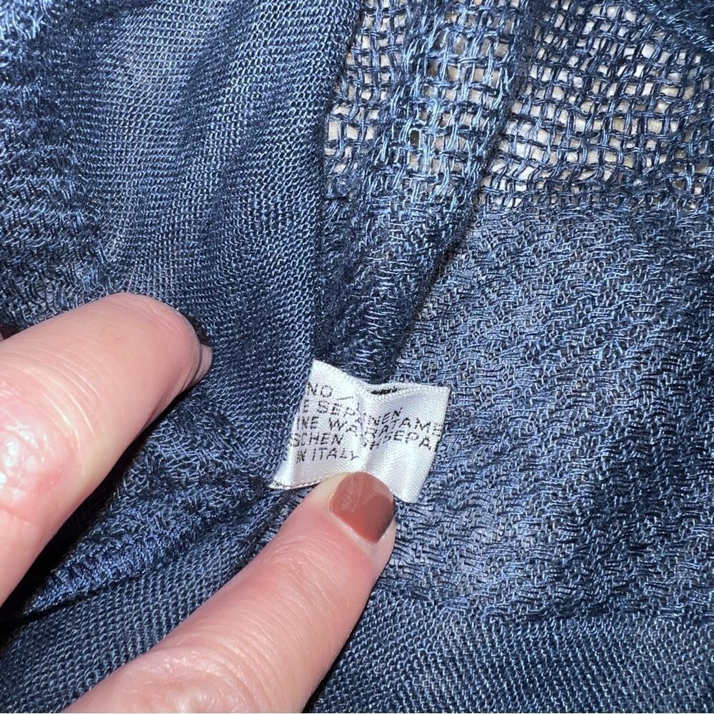 Pure Lino shirt navy - Picture 5 of 8